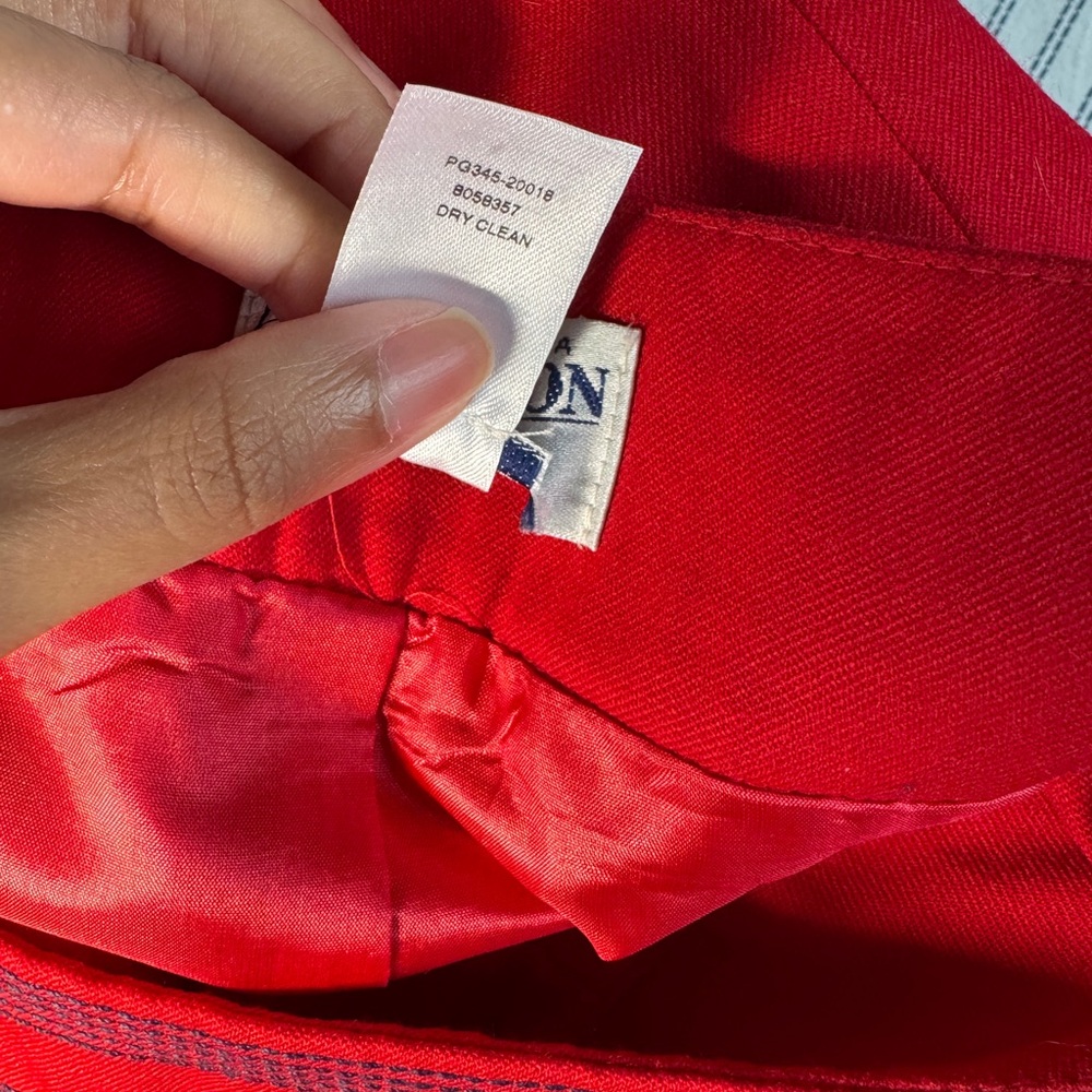 Pendleton Vibrant Red Mini Skirt - image 4